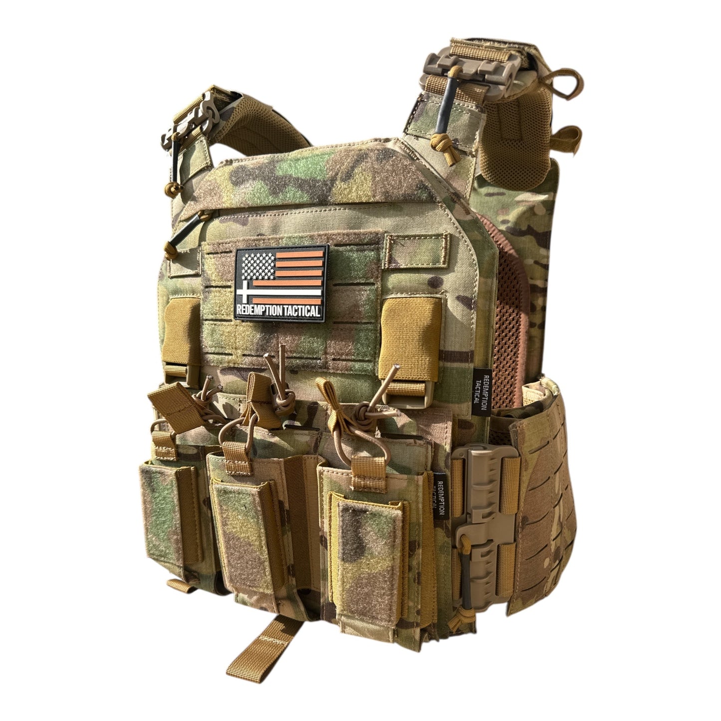 Redemption Tactical CRUSADER 2.0® ARMOR FULL KIT COMBO PACKAGE LIGHTWEIGHT LEVEL IV (2) 10x12 Front/Back Plates (2) 6x8 Side Plates (Level III PE)