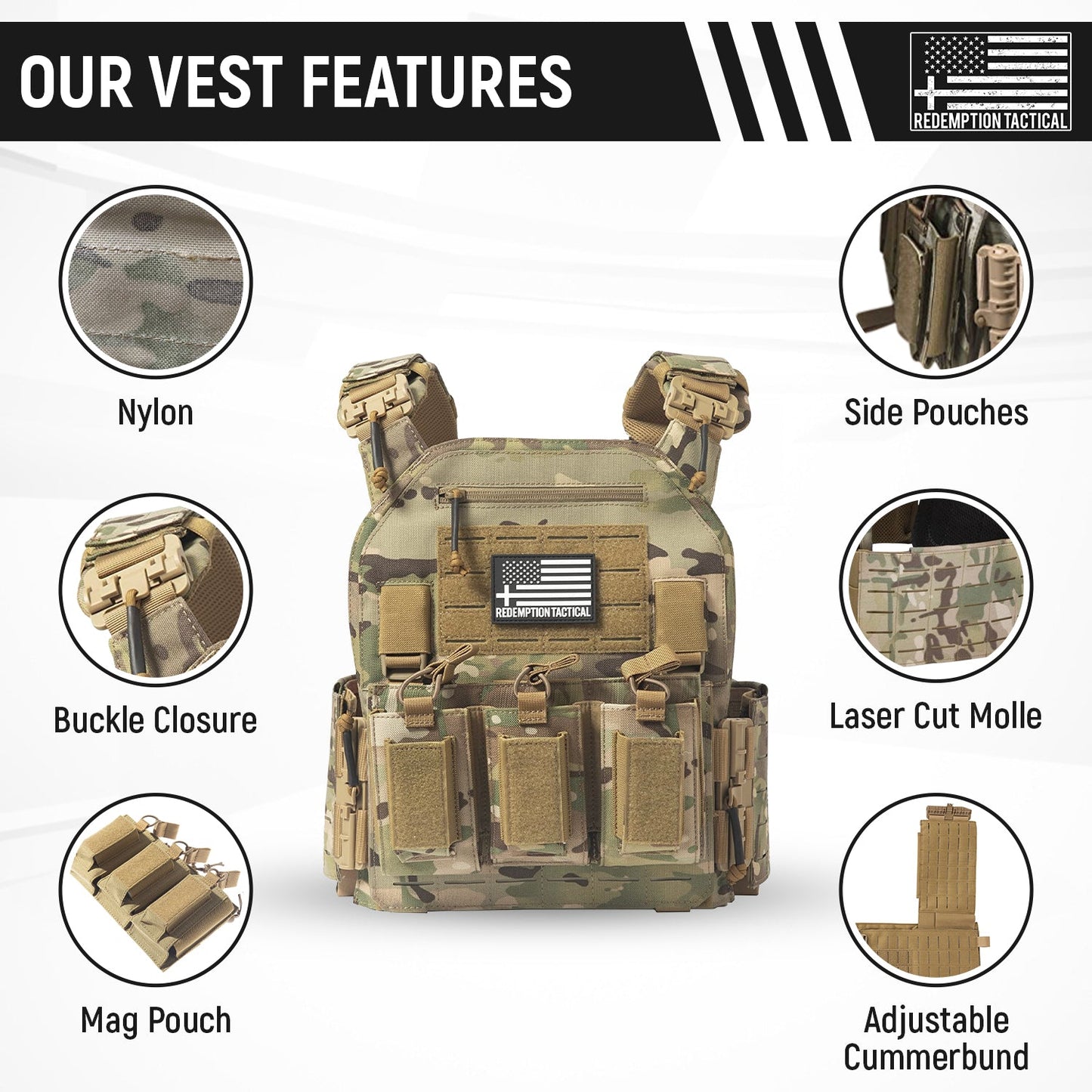 RT CRUSADER 2.0® ARMOR KIT Front/Back Plates LIGHTWEIGHT LEVEL IV (2) 10x12 Front/Back Plates Full Kit