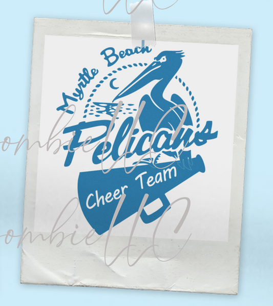 Cheer Team Pelican decal