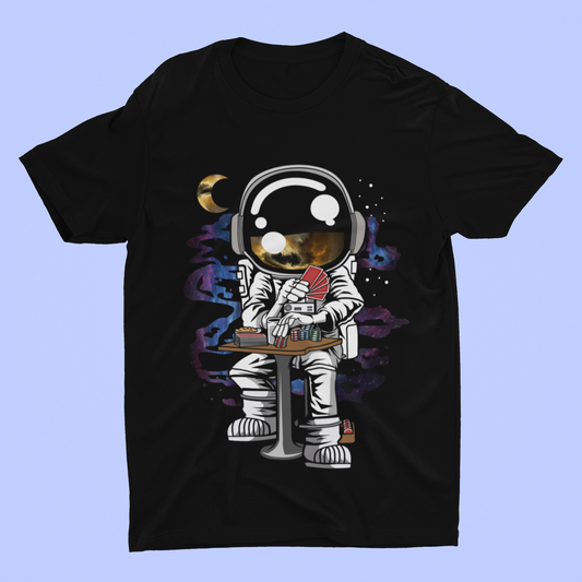 Astronaut Gambler tee