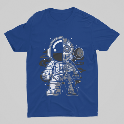 Astronaut half-robot