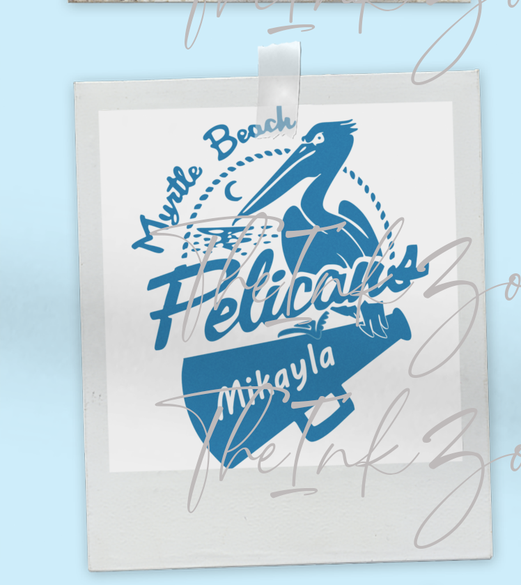Cheer Team Pelican decal