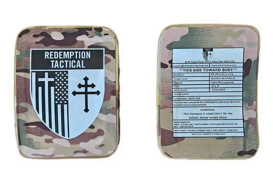 (PAIR) Level III 6x8" Side Plates (Lightweight Alumina PE Material)