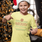 Merry Christmas Ugly Sweater stitch style tshirt