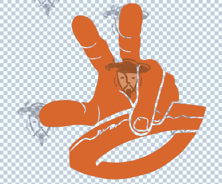Decal - Hand wave