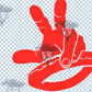 Decal - Hand wave